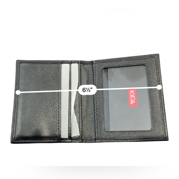 TUMI Black Leather ID Card Holder - Picture 4 of 4